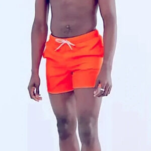ASOS Orange Swim Men’s Drawstring Swimming Shorts Size Small